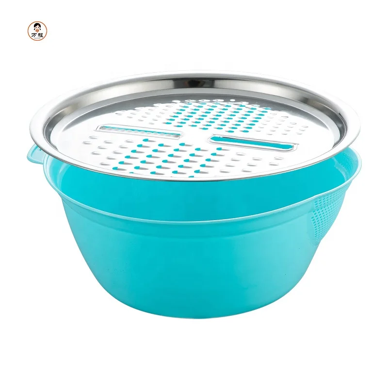 
Two-Piece Suit Stainless Steel Rice Washing Basin Household Kitchen Multi-Function Basin Set 