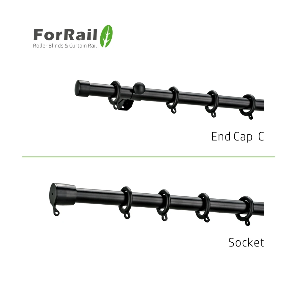 
Aluminium curtain rod rail 