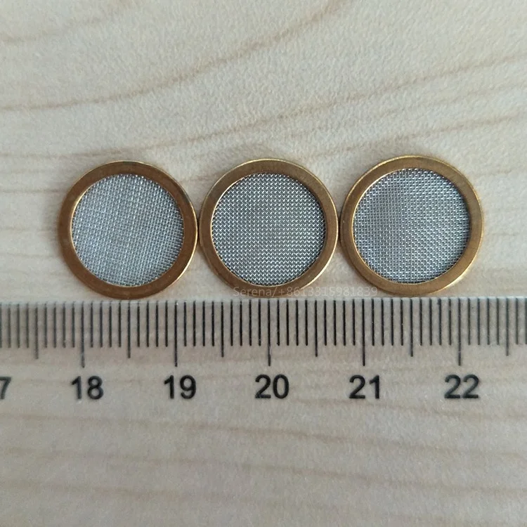 70mm brass wire mesh metal oil filter disc