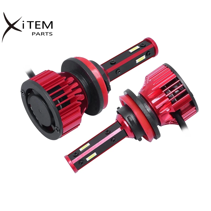 LED headlight CSP chips 4 sides LED headlight H4 H7 H11 H13 9007 car led headlight 10000lm