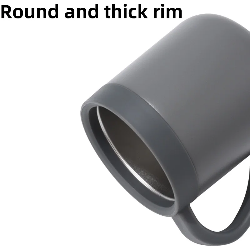 C5038 Metal coffee cup 304 stainless steel thermos mug Double vacuum  mug portable handle mug