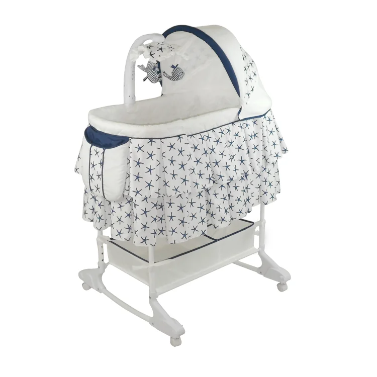 
Cheap New Product Fashionable Chinese Made Baby Starfish Blue Baby Mobile Bed 