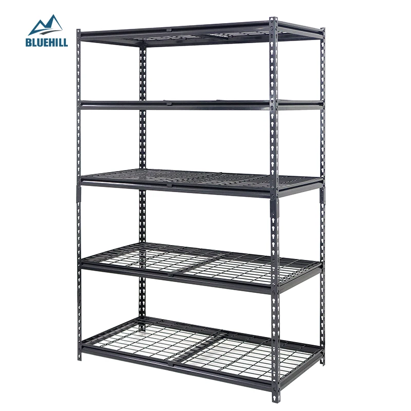 Wholesale easy to assemble powder coated estanterias metalicas galva galba boltless storage turtle rack wood shelf SG175 175kg