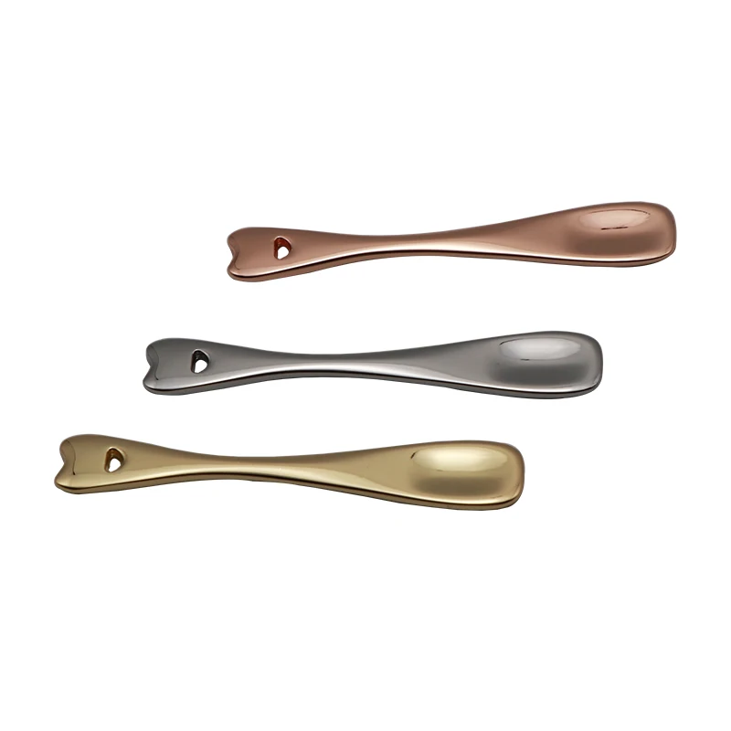 
Quality eye creme face moisturizer spoon cosmetic spatula scoop gold color 