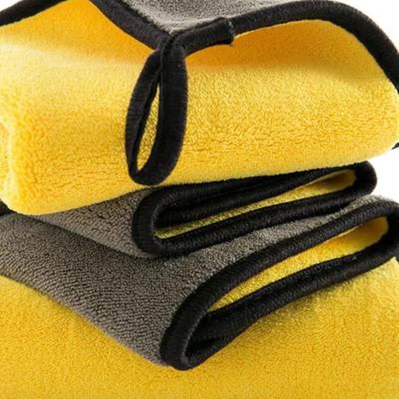 500-1200gsm thick car Microfiber Towel car rag plush Microfiber Cleaning Cloth custom microfiber car cloth glass cleaning cloth