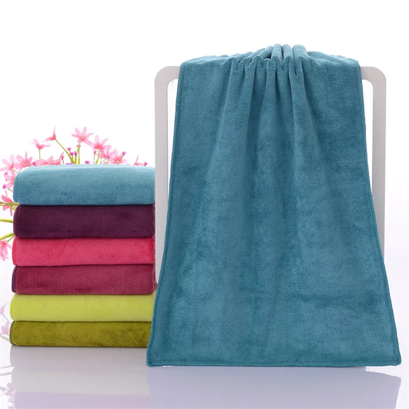 Water Absorbent Plain Drying Ultra Fine Microfiber Towel For Hair Salon