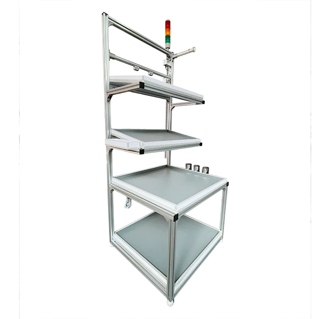 Industrial high quality good price aluminum profile material rack used in factory/warehouse