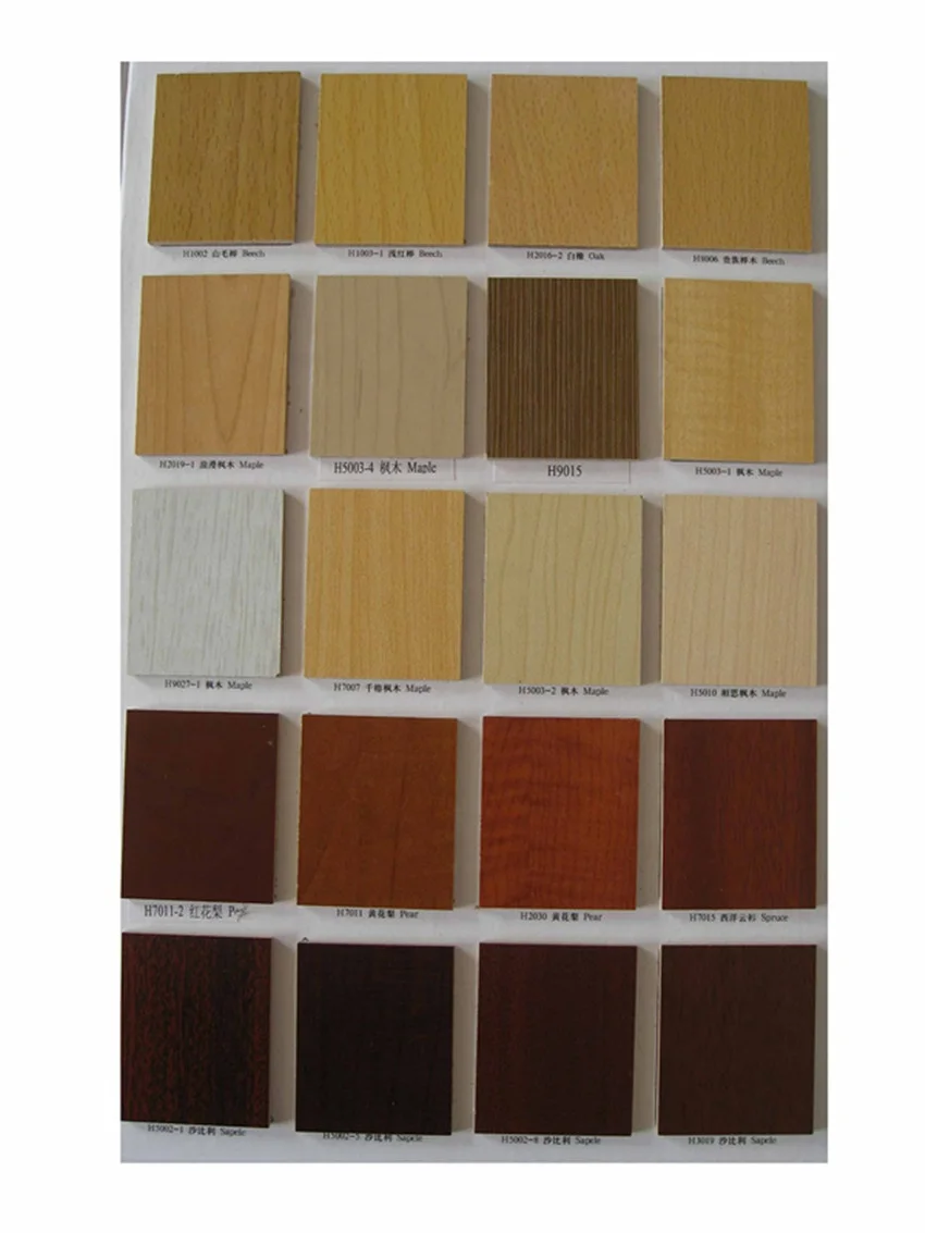 High Glossy 6mm 18mm White Wood Grain Color Melamine Paper coated Laminated MDF Furniture Board For Furniture Malaysia