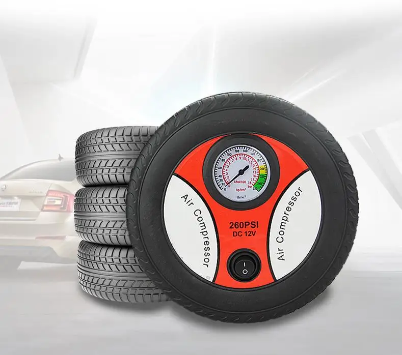 380 motor 16 cylinder Car Air Pump 260PSI DC 12V Portable Electric Mini Tire Inflator Air Compressor 156W Car Auto Pump