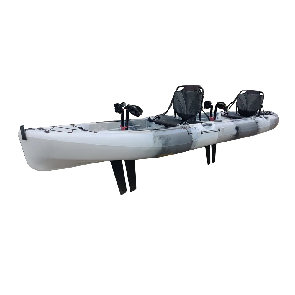 2024 New Design Mold Kayak 2 People Motorcycle Kayak Modular Pedal Fishing Sailing BOAT