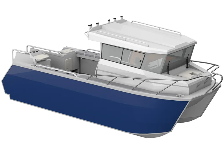 New Lifestyle 24ft aluminum catamaran boat cabin cruiser