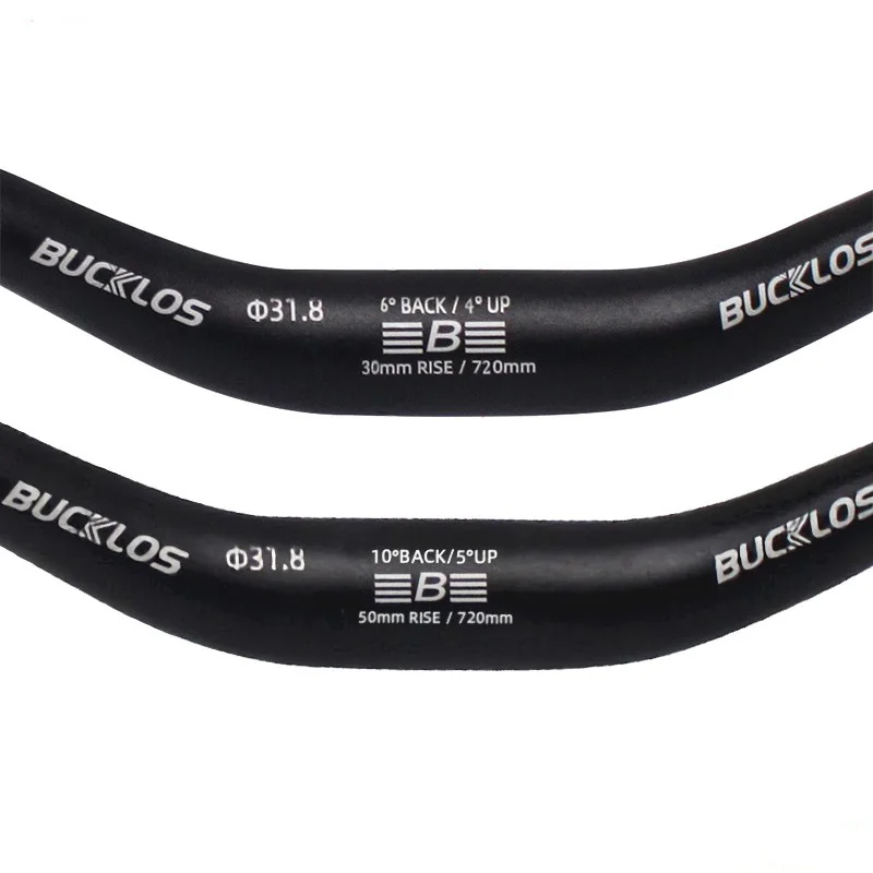BUCKLOS  31.8mm Riser Handlebar Aluminum Alloy  bicycle handlebar for Mountain Bike