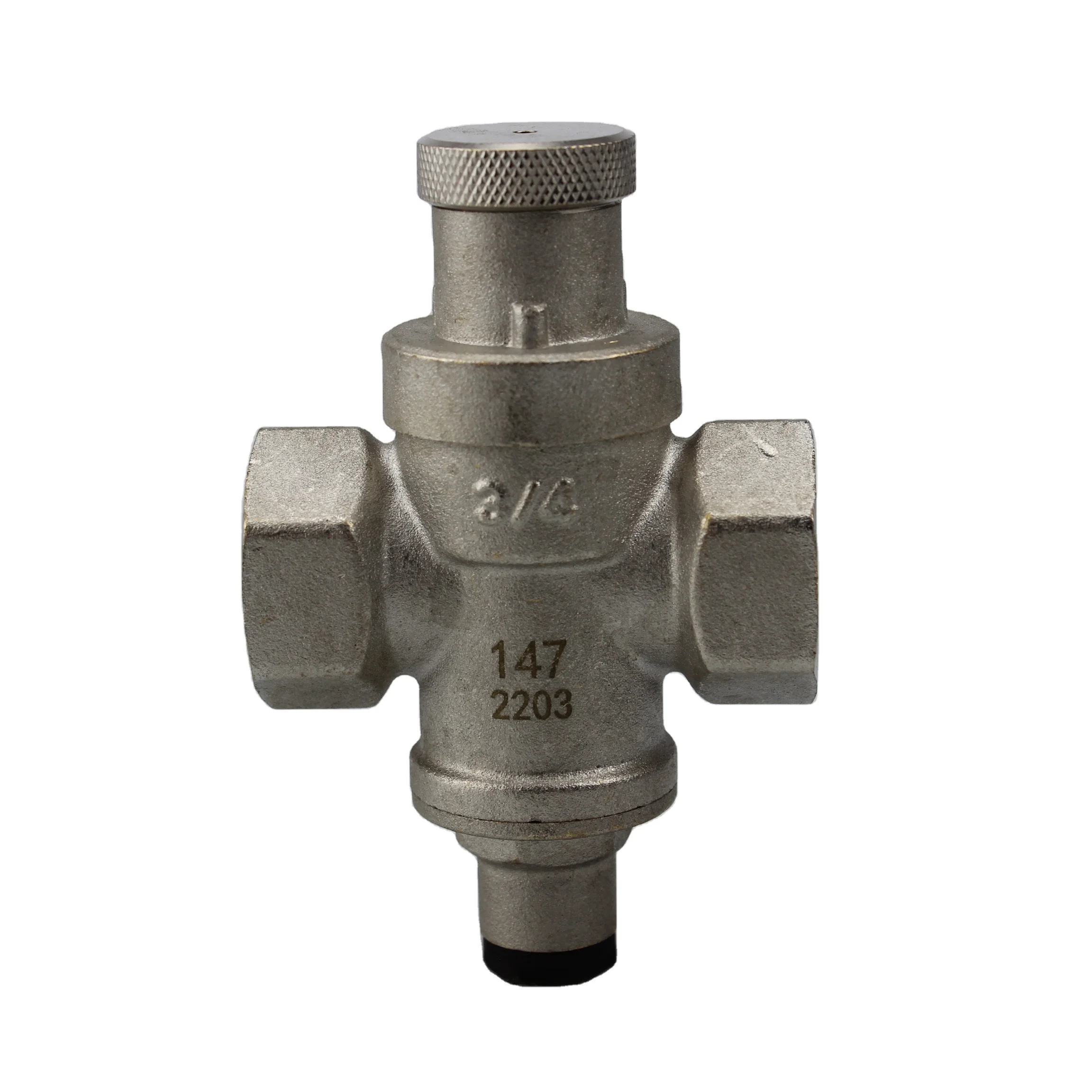 Nickel Plated Adjustable Brass Relief Control Water Pressure Reducing Valve