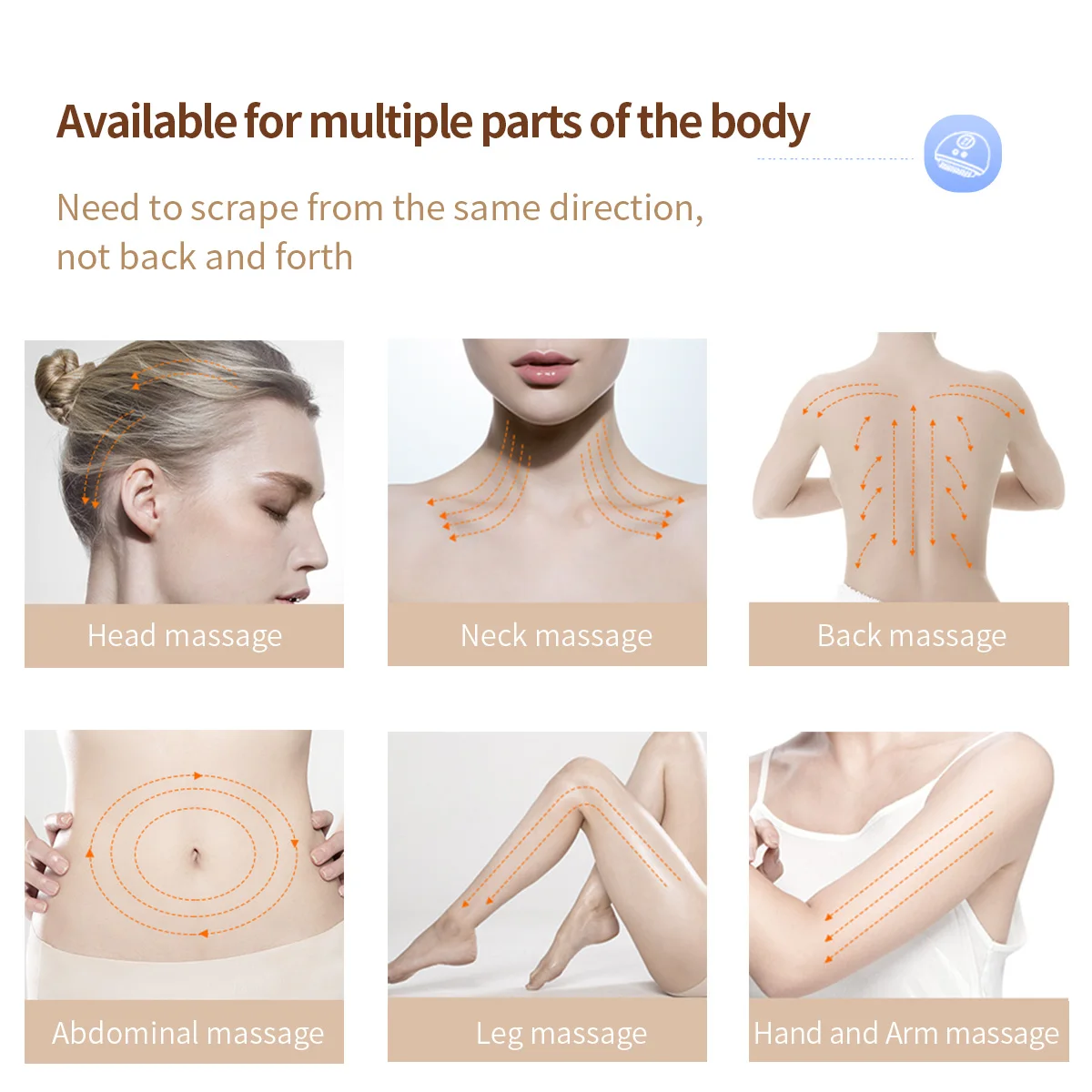 Electric Meridian Brush Essential Oil for Clearing Meridians Home EMS Microcurrent Massage Instrument for Lymphatic Massage