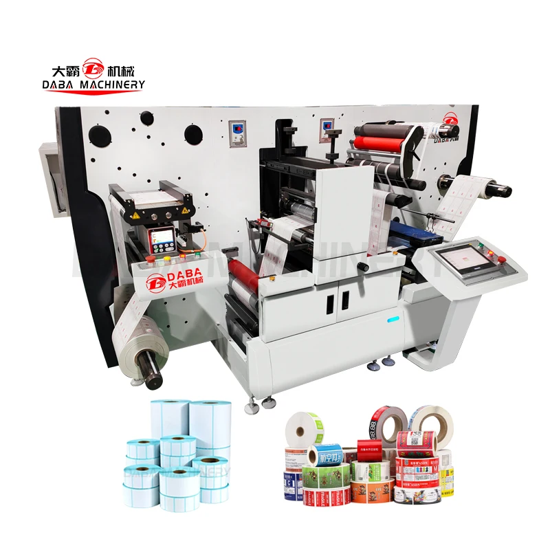 DABA rotary label a3 a4 roll paper automatic die cutting machine with feeding