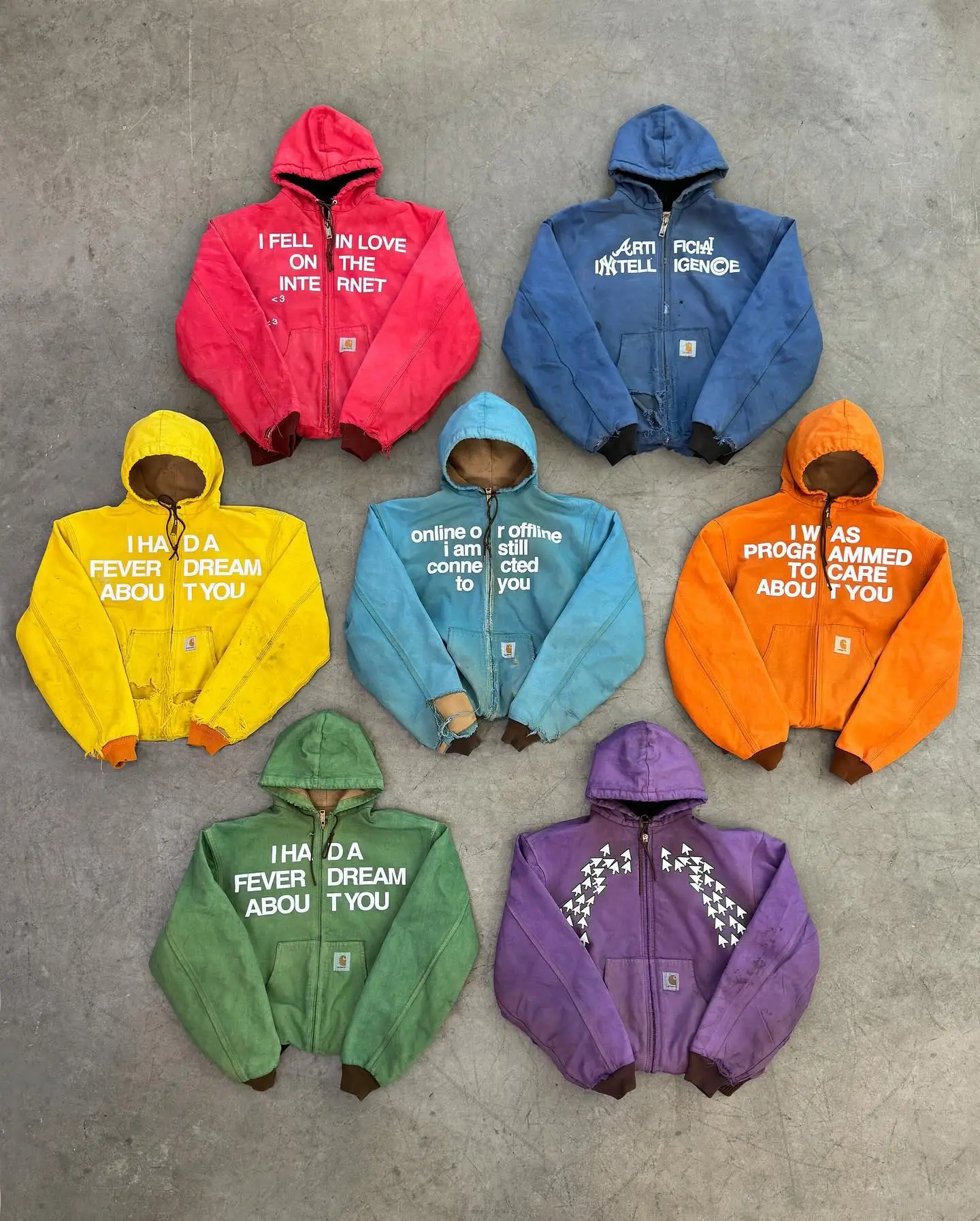 Heavyweight Acid Washed Oversized Distressed Zip Up Hoodies Custom High Quality 100% Cotton Denim Sun Faded Hooded Jackets Men