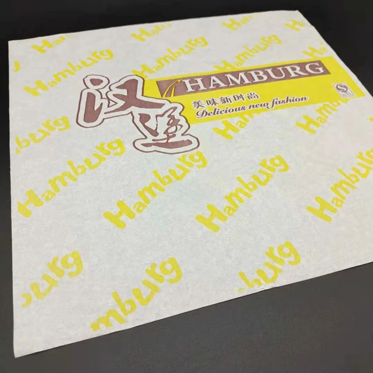 
custom burger wrapper paper deli paper coated paper for food 