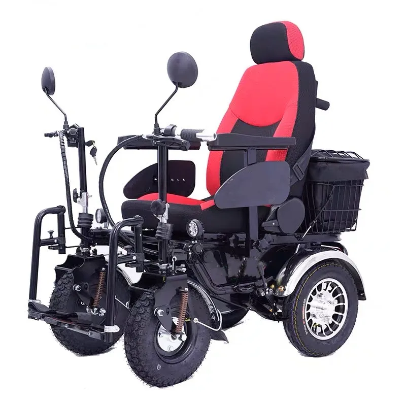 All Terrain Electric Wheelchairs With Fat Knobby Tires Off Road Wheelchair Power chair Strong Power Offroad Wheels