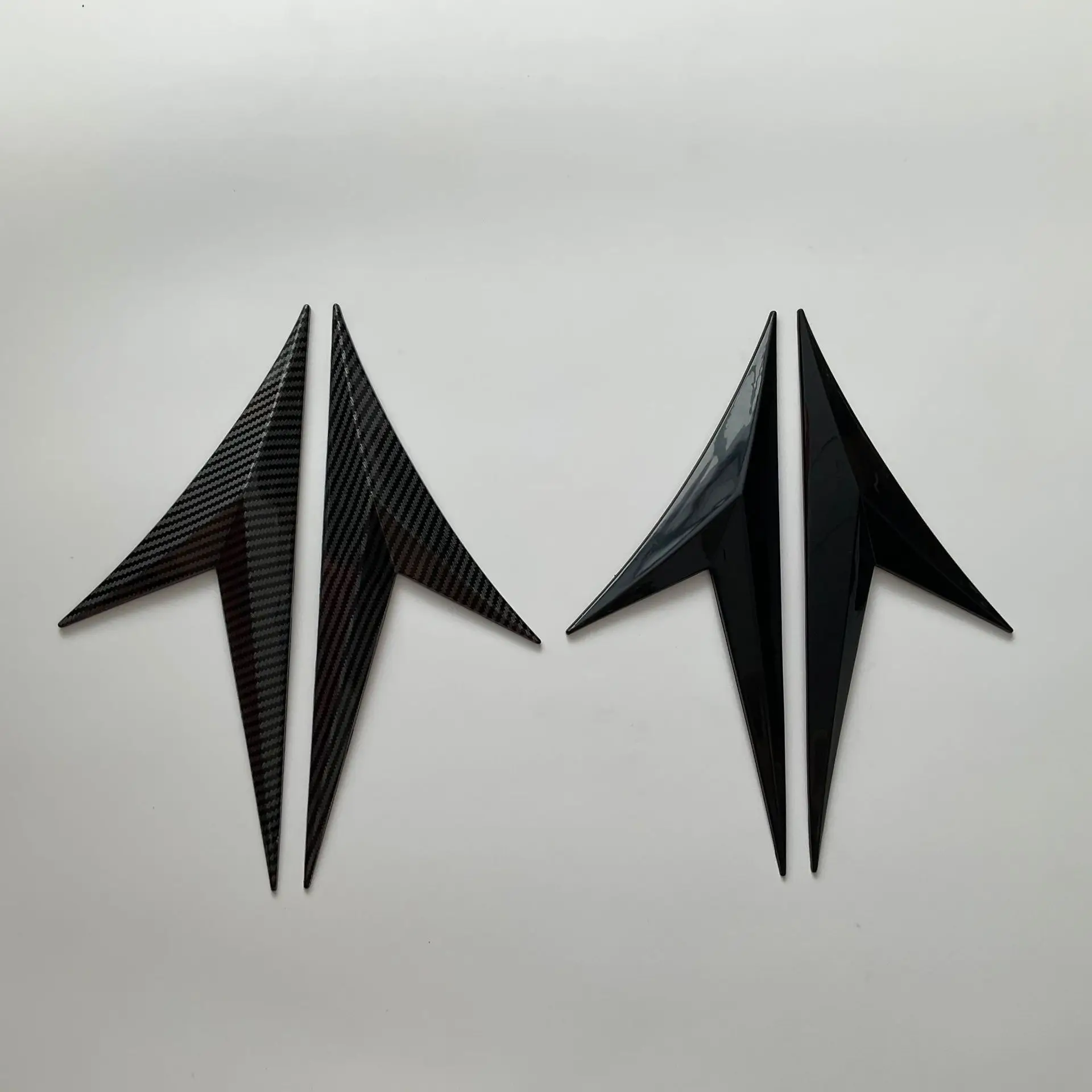 ABS Black sticker for car with 3M tape and brand logo