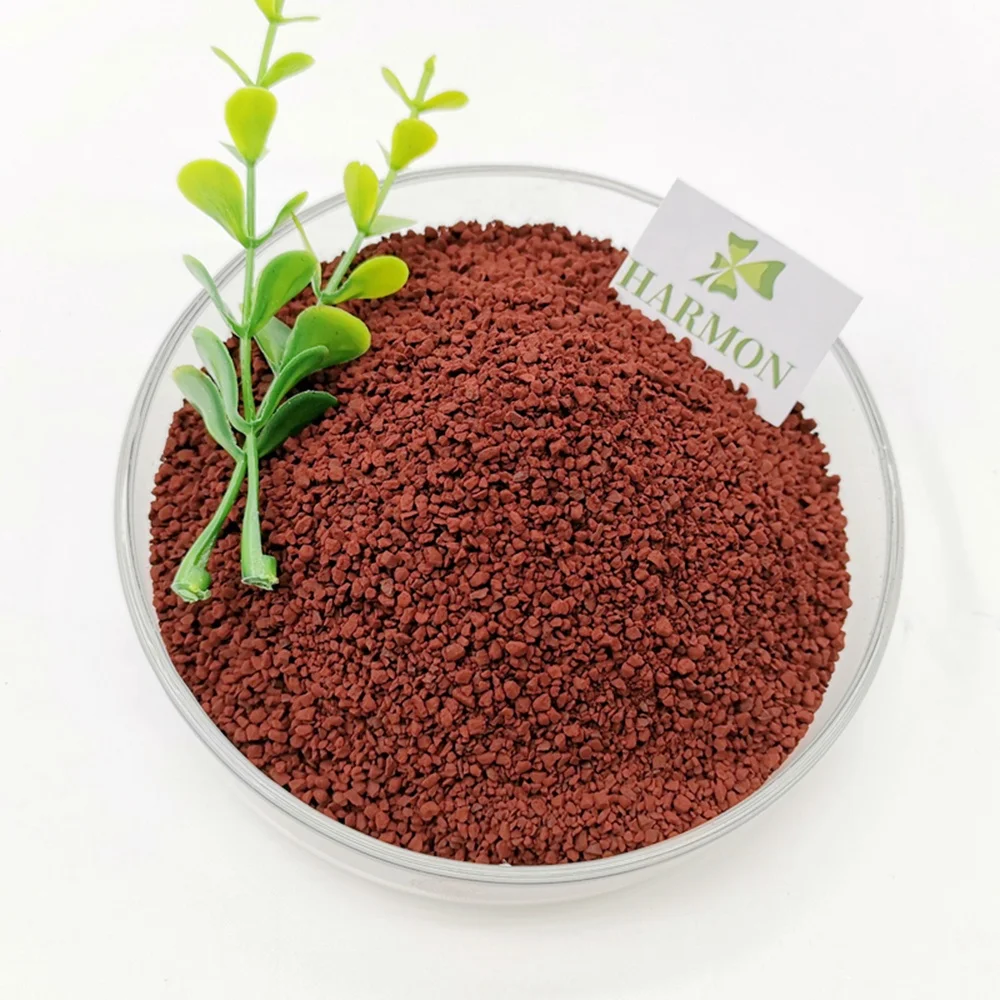 High Quality Dark Red Granular Fe 6% Eddha 4.8 100% Water Soluble For Agriculture Use