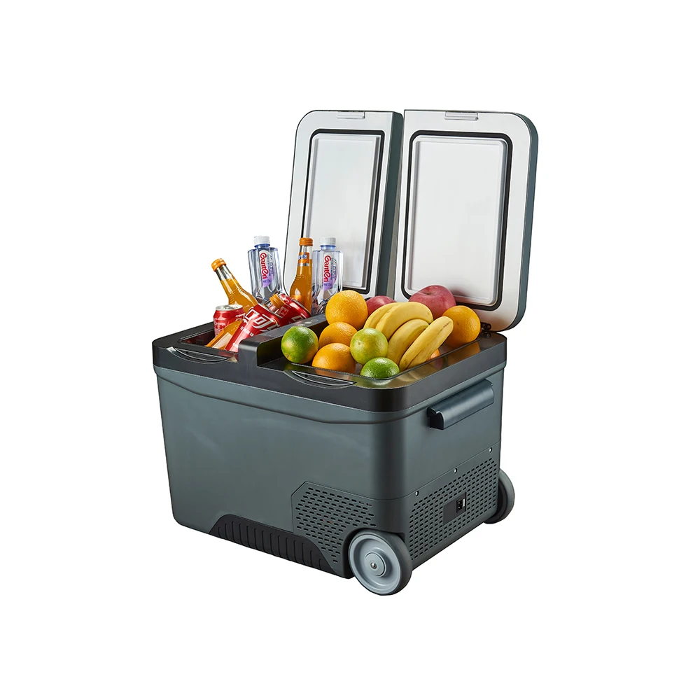 35L 12v Portable Electric Cooler 12 Volt Solar Powered Fridges Mini Car Compressor Fridge Portable Refrigerator For Camping