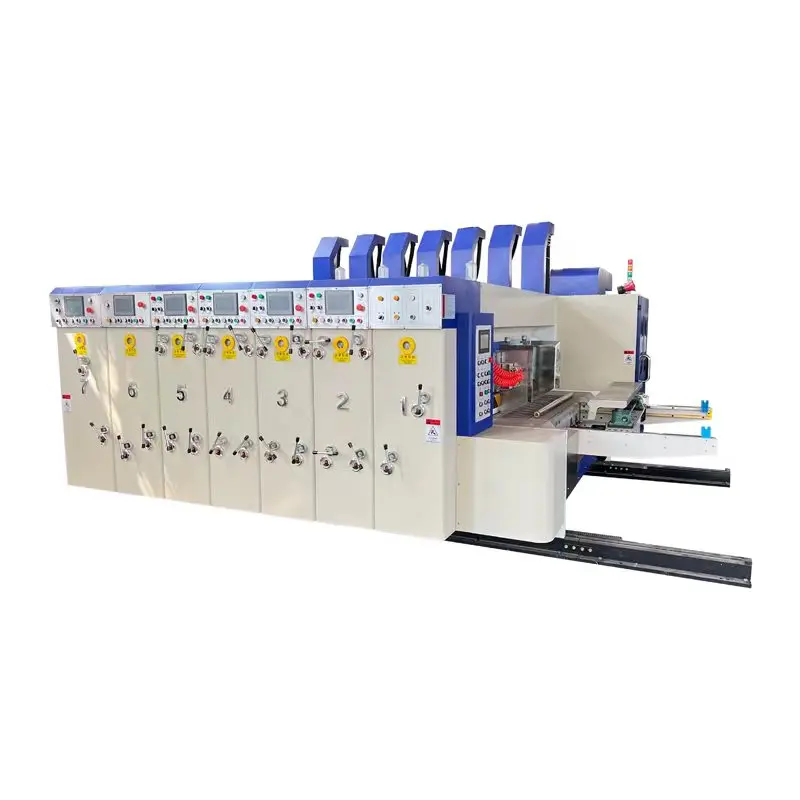 Corrugated Cardboard Paper Flexo Carton Box Printing Slotting Making Printer Machine