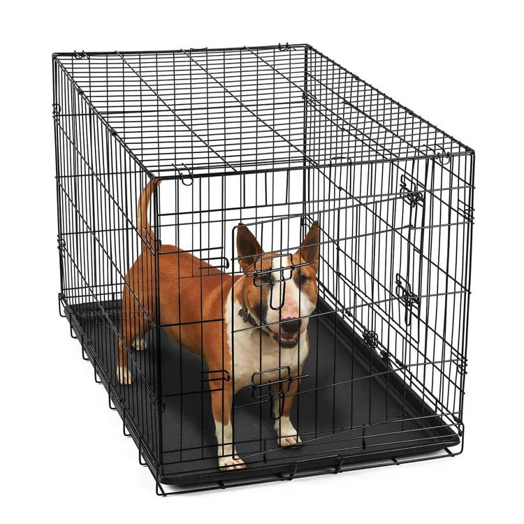 factory direct sale multi size single double doors dog crate metal wire big kennels dog cage xxl 42 inch design