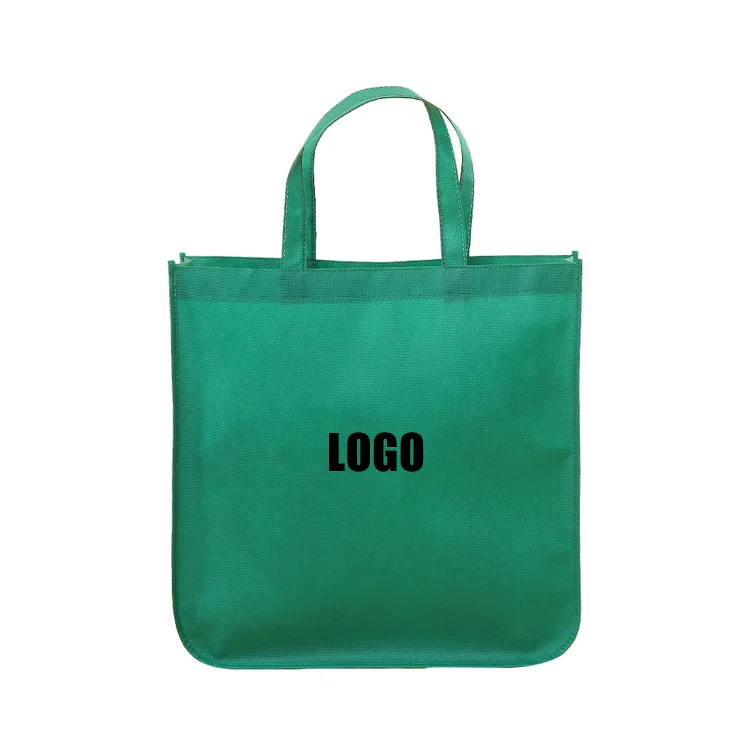 Custom printed recyclable fabric handbag non woven shopping bags with logo