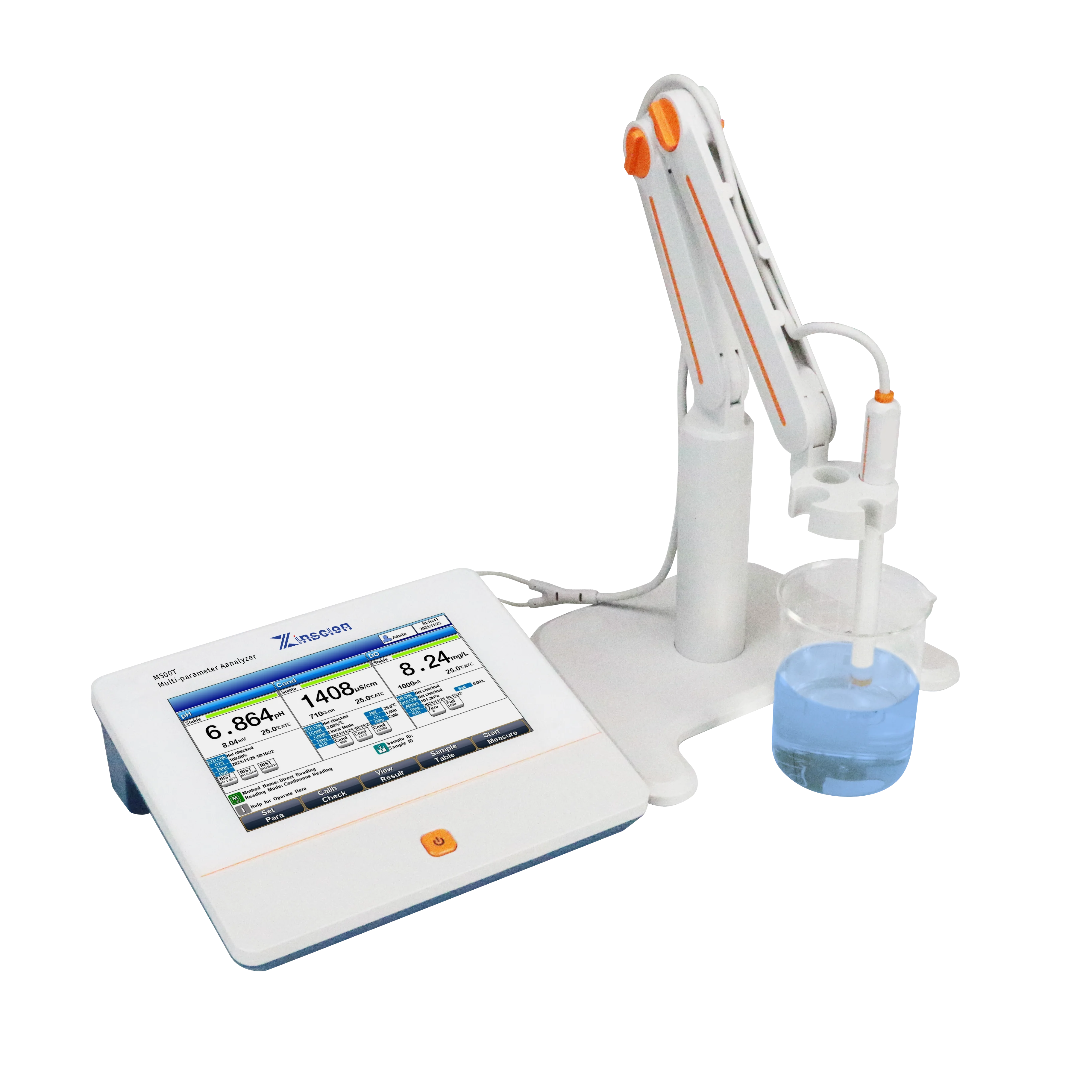 Лабораторный анализатор Zinscien M500T, многопараметрический анализатор рН-метр, ионный Измеритель проводимости