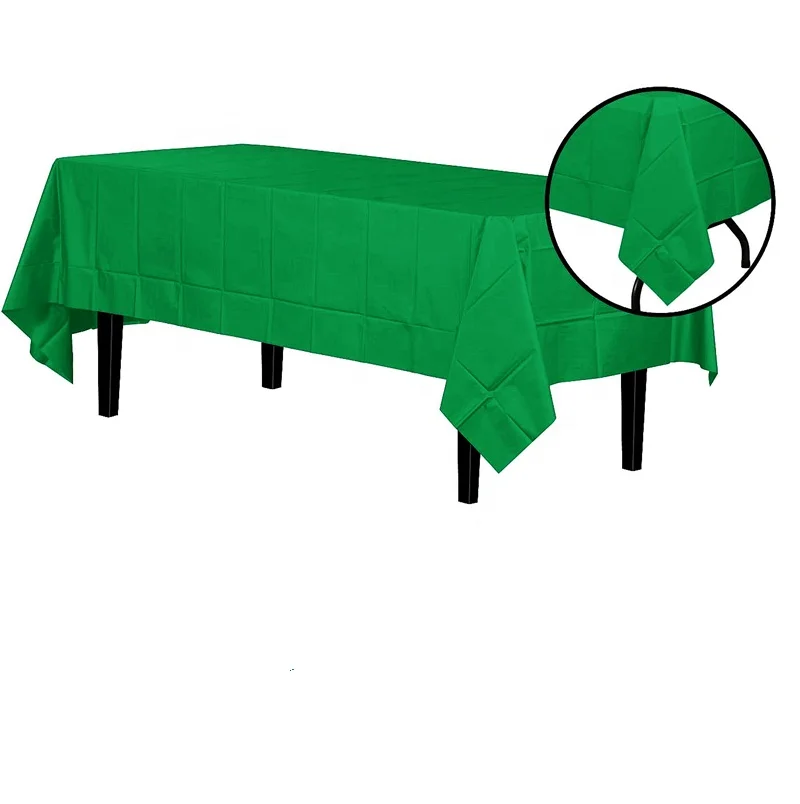 Disposable Rectangular Table Covers Plastic Tablecloth