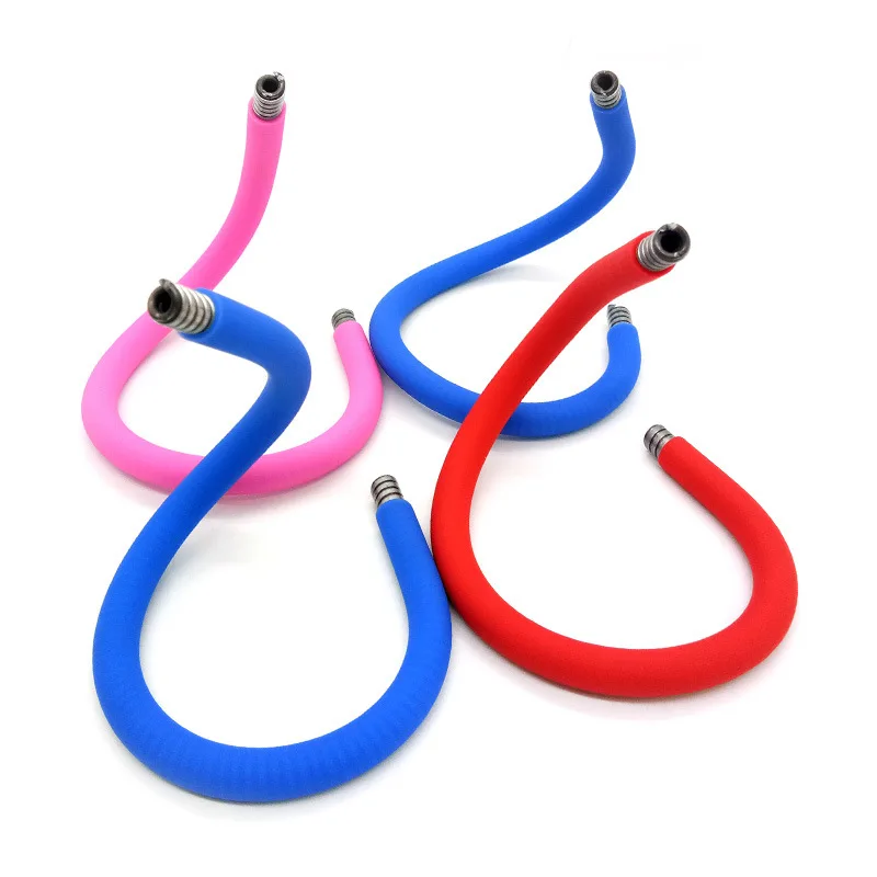 Silicon metal flex arm metal Metallic pipe silicone coated flexible gooseneck tubes for led lights