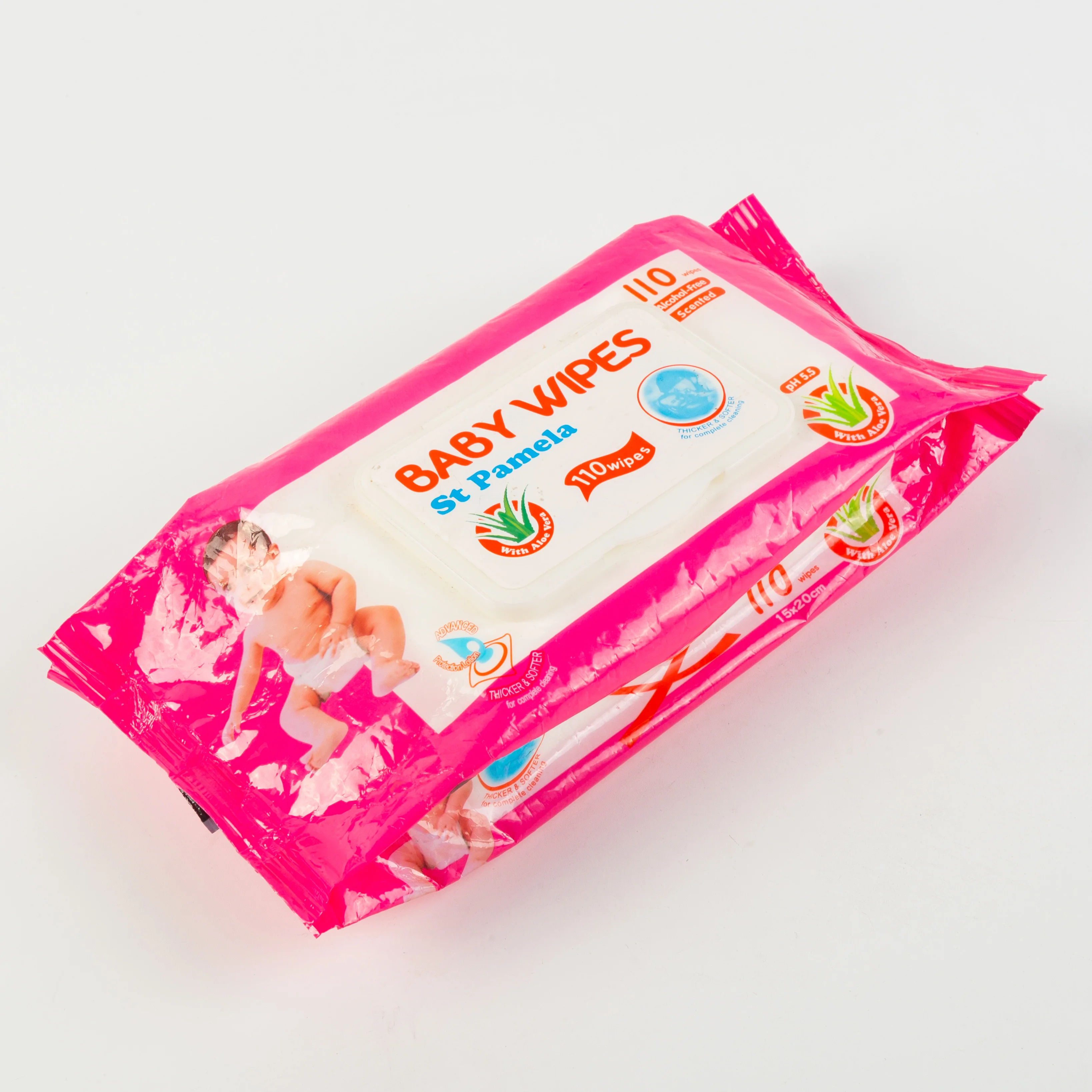 Spunlace Nonwoven Fabric 110 Pcs Wholesale Wipes Good Quality Organic Dry Baby Wipes Softcare Wipes for Baby Customized