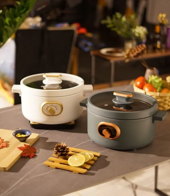 Factory Direct Supplier kitchen 3L Electric Pot non-stick coating Electric Cooking Pot