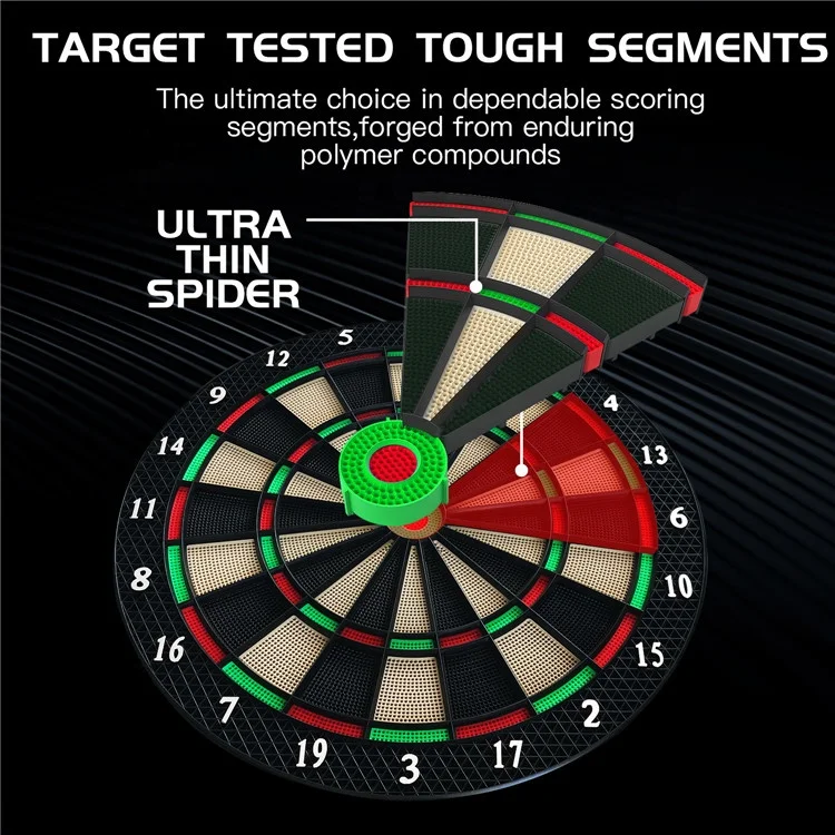 Factory professional dartboard christmas dart game led display electronic dartboard