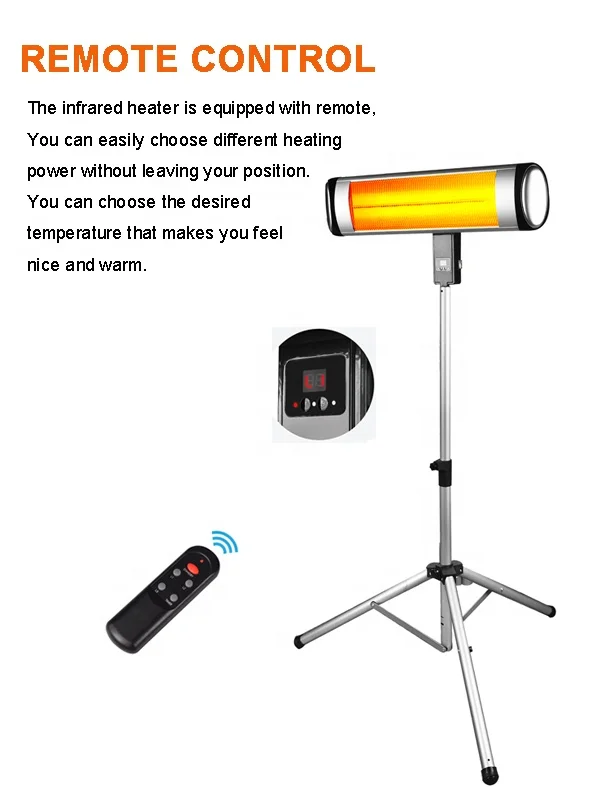High Quality Halogen Tube Heat Radiation Outdoor Garden Patio Heater  Model No is BY1239