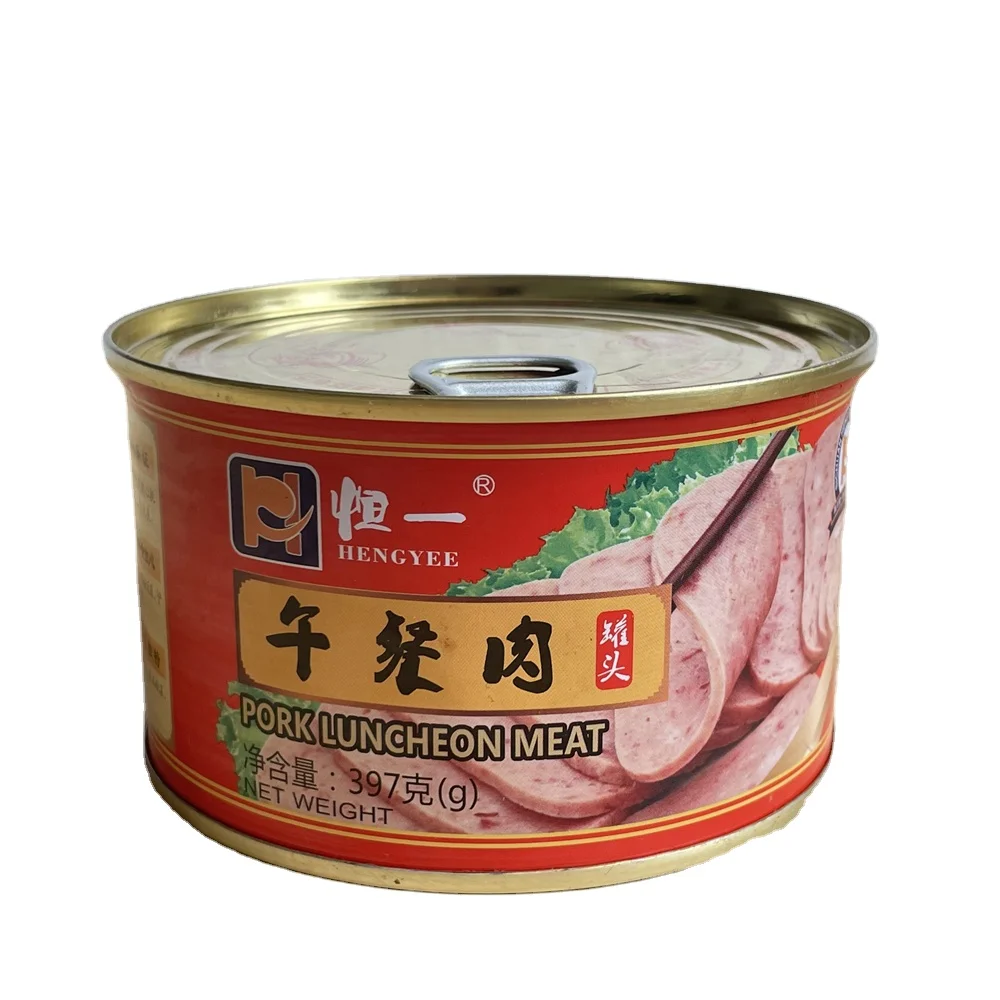 Sandwiches  cheap 397g can Luncheon Meat pork canned catering Family Party using