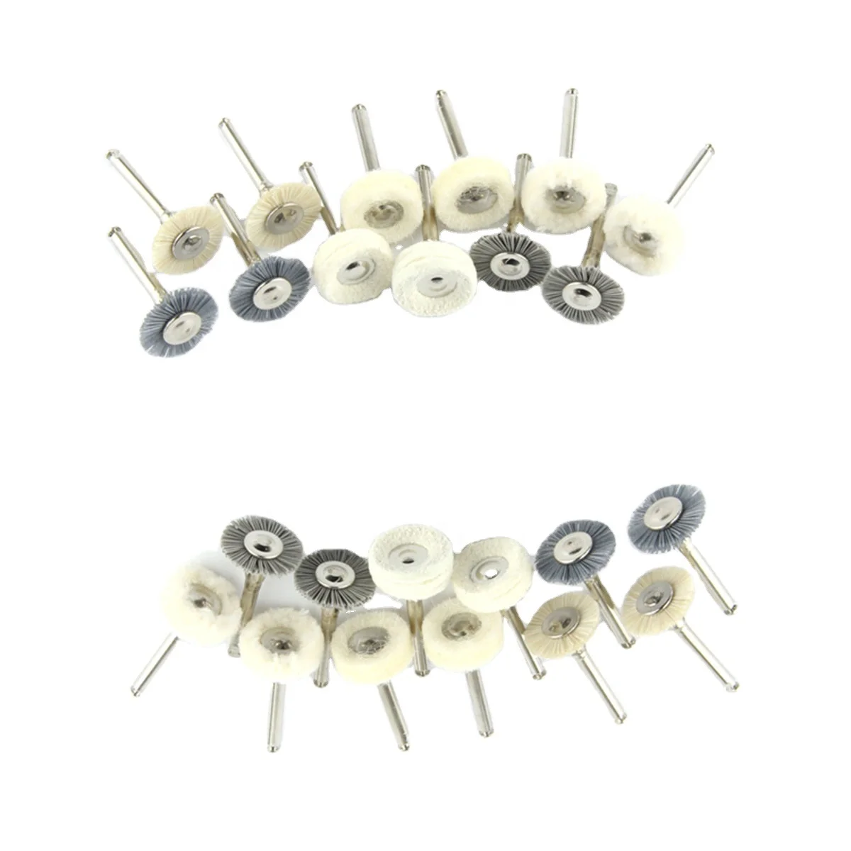 Стоматологическая лабораторная круглая зубная щетка Denxy с конским волосом акриловыми композитными элементами металлическая керамическая хвостовиком HP для полировки