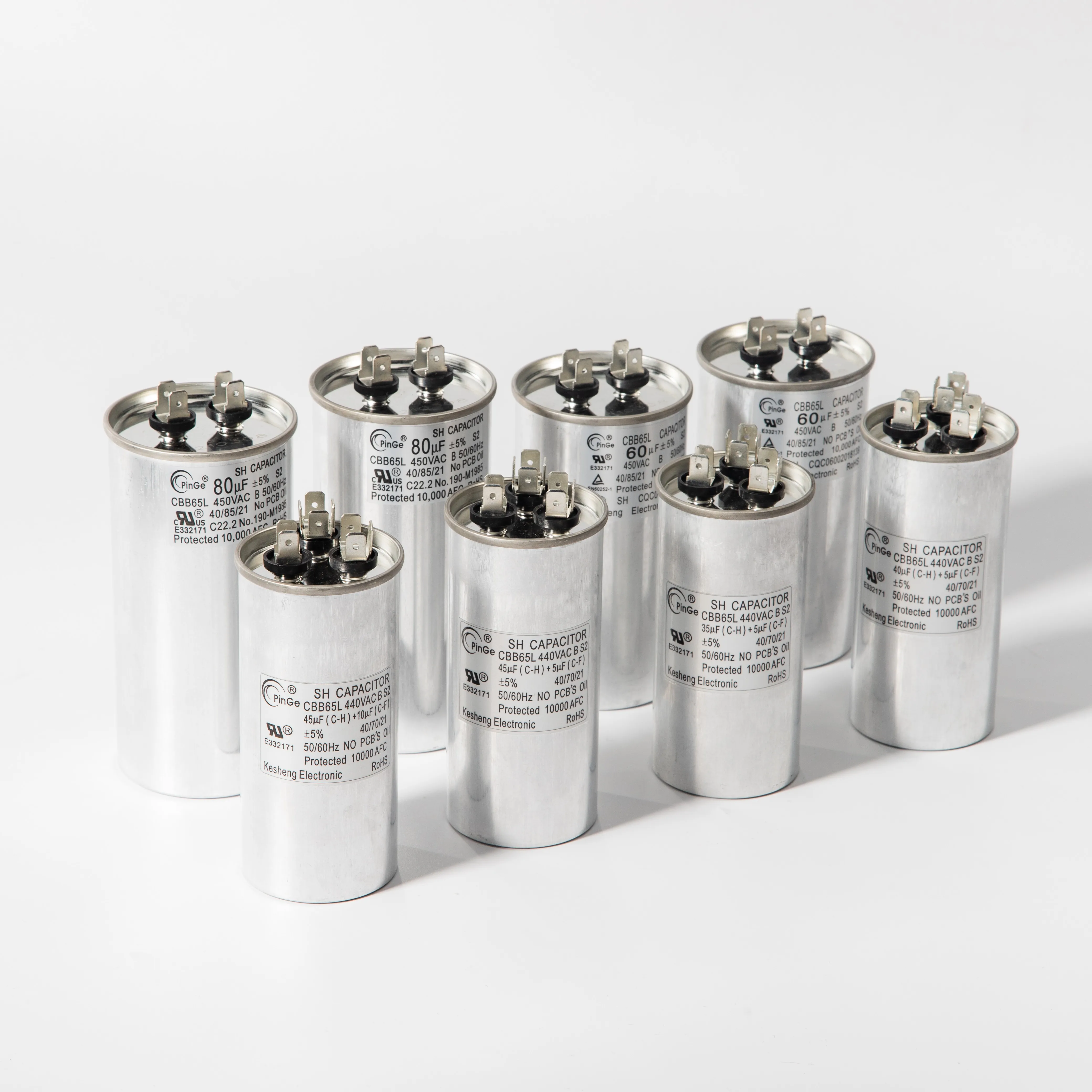 MADE IN CHINA Ac Capacitor 450Vac Cbb65 45uF Ac Metallized Run Capacitor For Ac Unit CAPACITOR