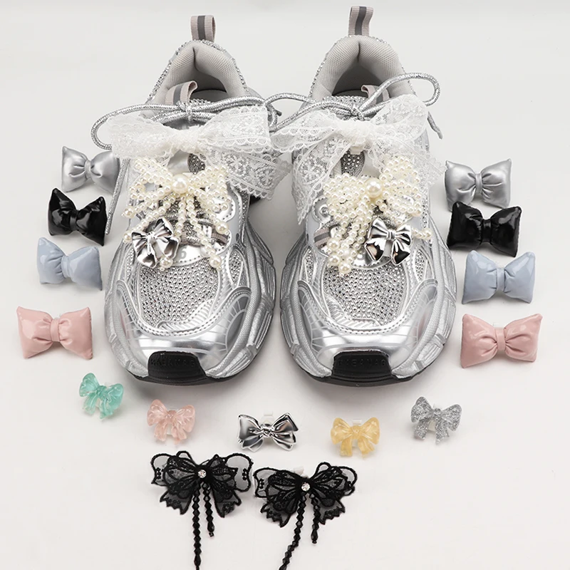 Fashion Pendant Gemstone Shoe Flower Buckle Girl Heart Premium Ballet Shoes Charms Decoration Shoe Flower Accessories