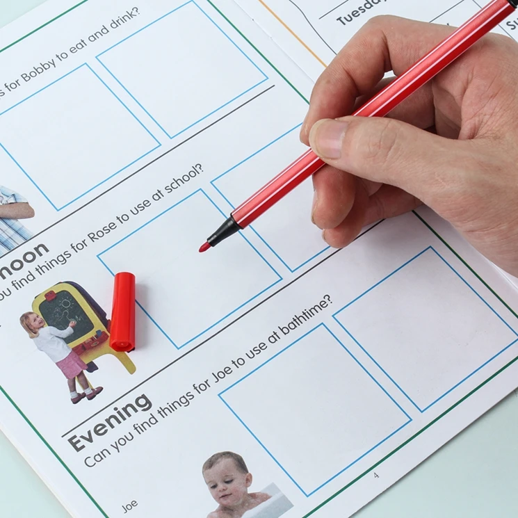 
Wholesale High Quality Coloring Set Finger Stamping Drawing Book For Picture 