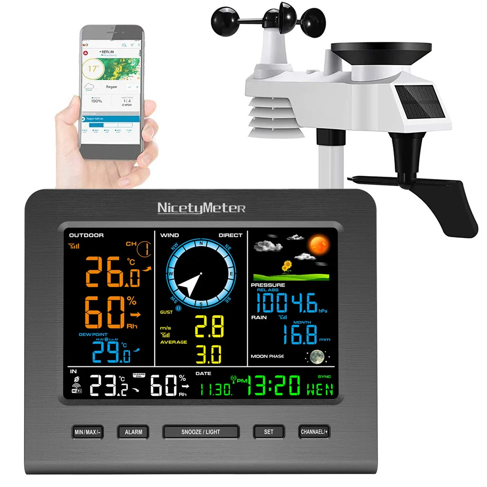 Hot FT0366 WIFI Smart Radio Frequency Weather Station