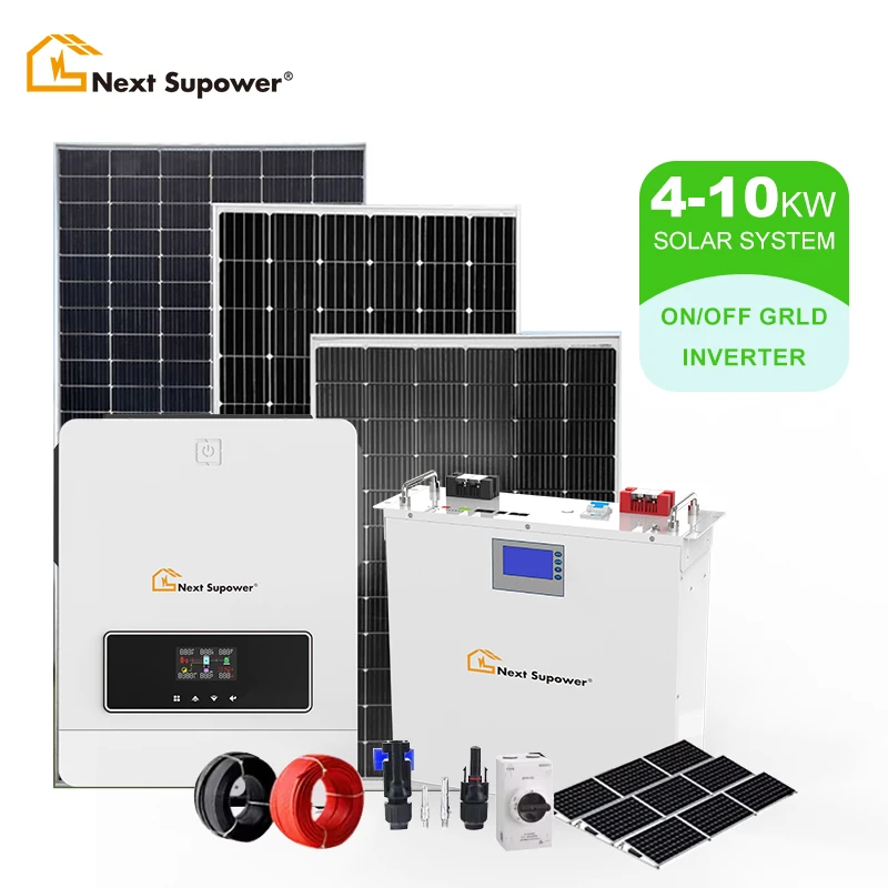 Best Hybrid Energy System Complete Kit 6KW 10KW 15KW 20KW 25KW 30KW 35KW 40KW OFF Grid Solar Panels with Battery and Inverter