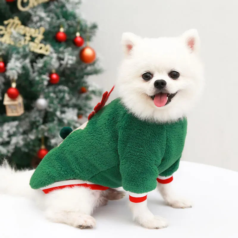 Christmas Warm Pet Dogs Clothes S-XXL Vest Puppy French Bulldog Costume Poodle