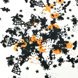 Wholesale bulk Halloween glitter Pumpkin spider shaped glitter holiday decorating party glitter paillette