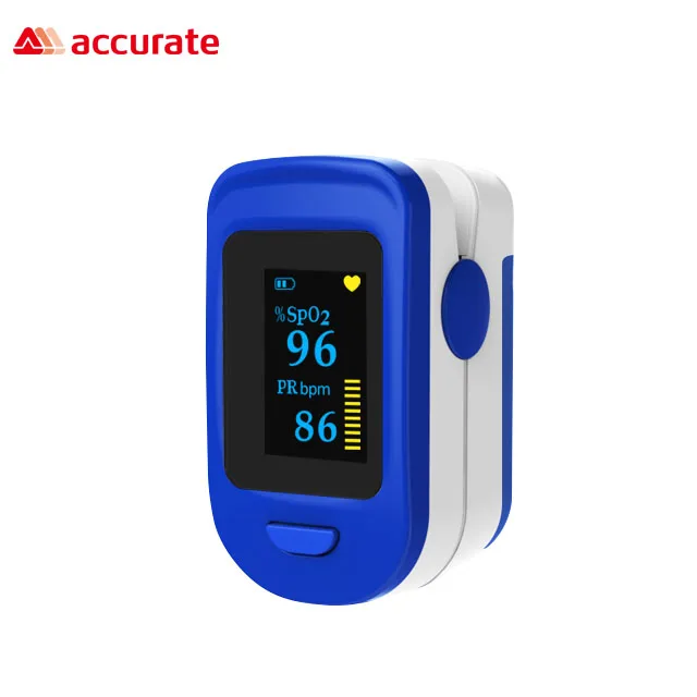 Accurate FS20C Fingertip Pulse Oximeter with Dual color OLED screen display Pulse Rate waveform and Blood Oxygen Saturation
