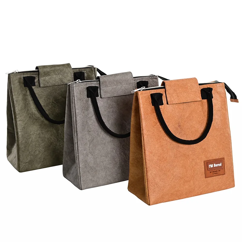 New Product Reusable Thermal Insulated Grocery Cool Carry Hard Small Size Tyvek Cooler Lunch Bag For Food