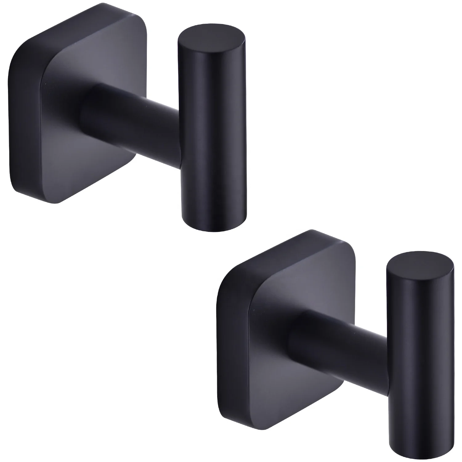 
Stainless Steel Wall Mounted Adhesive Bathroom Cubicle Coat Hook Rack 