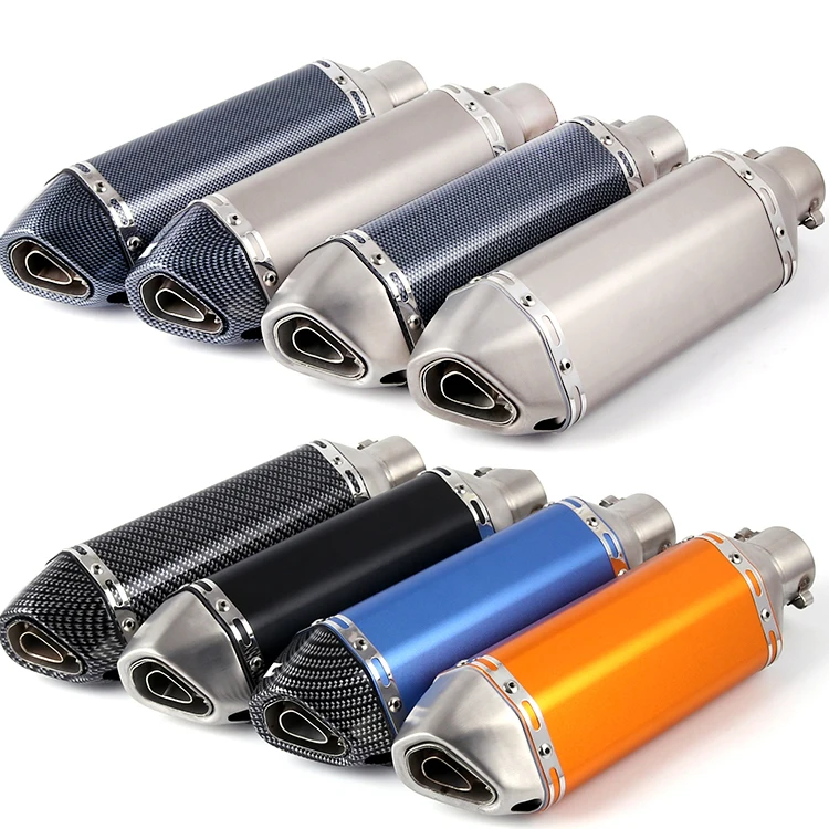 UniversalRACING Modified Motorcycle Exhaust Pipe escape Muffler fit all Motorcycle ATV Scooters Dirt bike