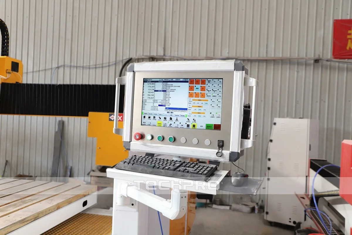 China 4 Axis ATC Double Heads Bridge Saw Stone Cnc Router Carving Cutting Machine Automatic Cnc Bridge Saw Granite Marble