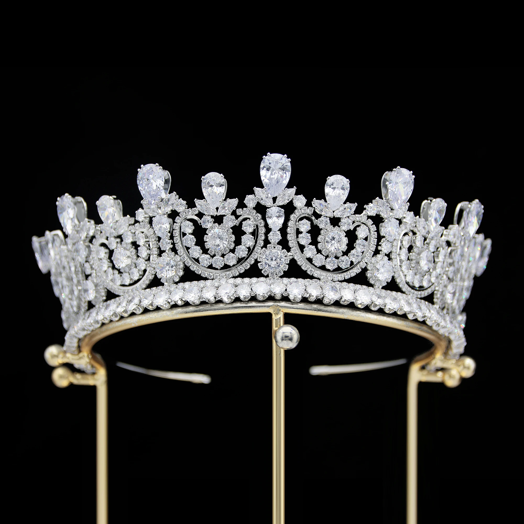 Luxury Crowns And Cubic Zirconia Royal Crown And Diamond Tiaras Coronas For Girls